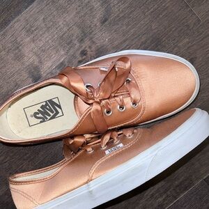 Rose gold vans! Never worn
